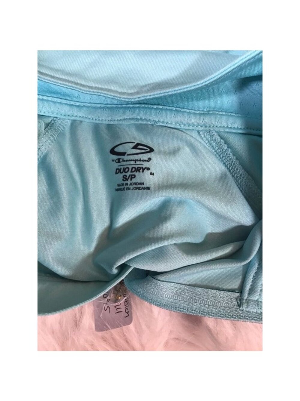 Champion Womens Zip Jacket Pullover Small Blue Snake Long Sleeve Workout NWT - Picture 3 of 4